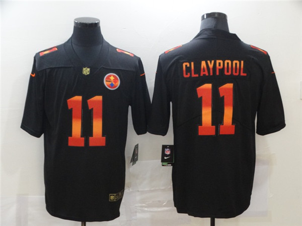 Men's Pittsburgh Steelers #11 Chase Claypool Black Fashion Limited Stitched NFL Jersey